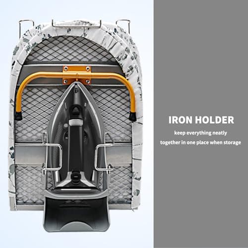 AKTIOIN Tabletop Ironing Board Folding with Iron Holder and Iron Rest, Portable Space Saving Small Metal Ironing Board - Thumbnail 3