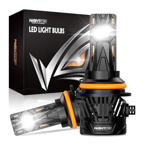 NIGHTEYE 𝟗𝟎𝟎𝟕 Fog Bulb 60000LM, 130W Super Bright Driving Light,Fan Cooling,Pack of 2