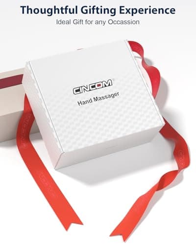 CINCOM Hand Massager - Cordless Hand Massager with Heat and Compression for Arthritis and Carpal Tunnel, Gifts for Women(Pink) - Thumbnail 6