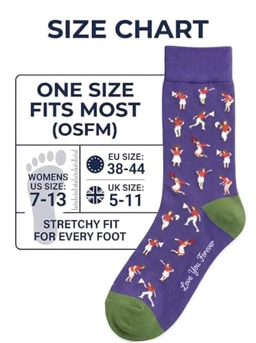 feetopia Funny Angry Mama Socks for Women, Novelty Cotton Crew Socks with Love You Forever Secret Message, Hilarious Mother's Day, Birthday, Christmas Gag Gifts for Mom, Fits US Size 7-10 - Thumbnail 6