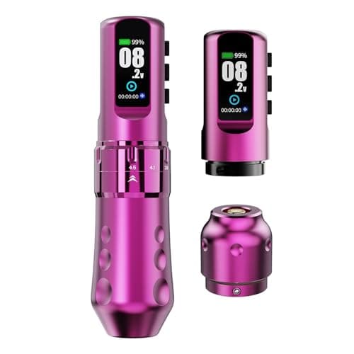 Mast Tattoo Flip4 Pro Cordless Tattoo Pen Machine Gun 7 Strokes Length 2.5mm-4.5mm Coreless Motor 2000mAh Battery Power Supply 2 Batteries - Image 1