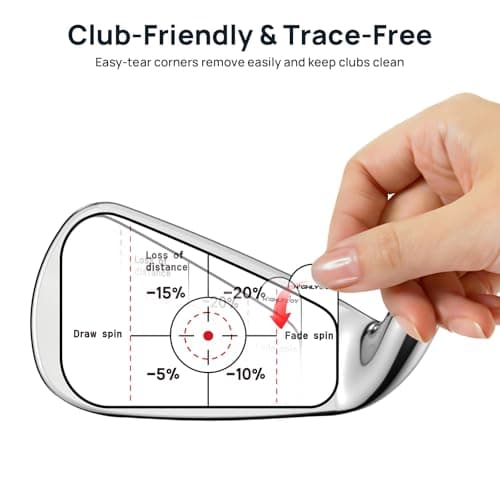 HighlyJoy Golf Impact Tape, High-Resolution Impact Stickers for Irons & Woods Clubs, Golf Training Aid for Home Practice, Nets & Golf Simulators, Perfect for Beginners & Experienced Golfers,140Pcs - Thumbnail 4