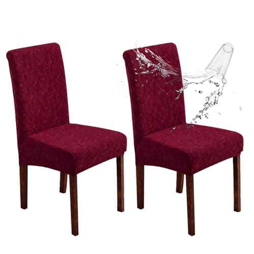 YUEANG Waterproof Dining Chair Covers, Chair Covers for Dining Room Stretch Parsons Chair Slipcover, for Dining Room Kitchen Chair Protector Cover, Removable, Washable