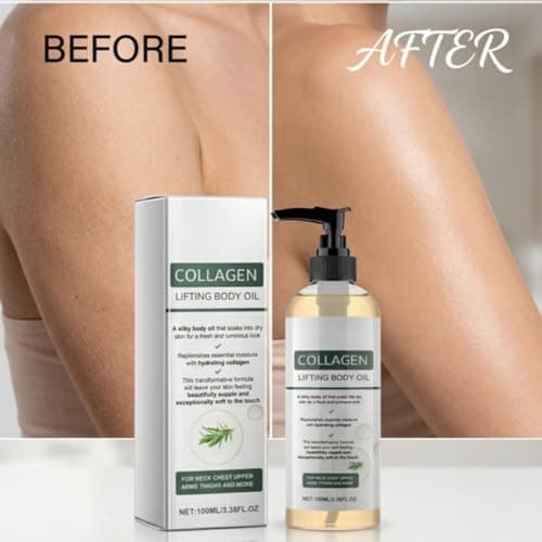 Collagen Lifting Body Oil – Hydrating Collagen Oil for Body – Firming for Skin Tightening – After-Shower Moisturizing & Anti-Aging – Silky, Lightweight & Non-Greasy, 3.38 Fl Oz - Thumbnail 6