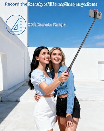 ACKIMA 67" Selfie Stick Tripod, All in One Phone Tripod with Wireless Remote, Extendable Compact Tripods Portable Travel Stand for iPhone Android Selfie/Video Recording/Live Stream/Vlog - Thumbnail 6