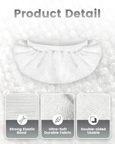 TEEVOGO 8 Pack Universal Microfiber Cloths for Handheld Steam Cleaner, Double-Layered Reusable & Washable Pads, Compatible with Bissell SteamShot, Wagner, PurSteam, McCulloch, Dupray and More - Thumbnail 3