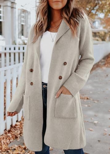 KIRUNDO Cardigan Sweaters for Women 2026 Fall Open Front Knit Sweater Jackets Business Casual Long Coatigan Winter Clothing(Grey, X-Small) - Thumbnail 5