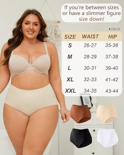 UNDER THE SEA Seamless Underwear for Women High Waisted V-shaped Back Briefs Soft Ofertas Del Dia De Hoy Relampago - Thumbnail 6