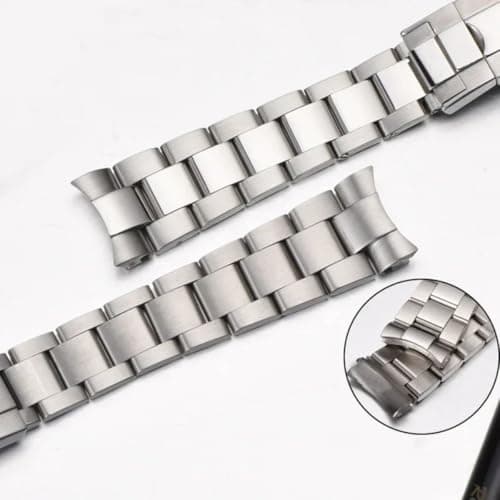 BEHLINE Solid Stainless Curved Watch Band Replacement for Datejust Submariner Watch Band 20 mm - Thumbnail 5