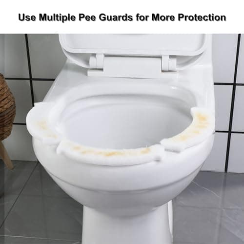 10 Pieces Pee Guard for Toilet Seat, Toilet Splash Guards, Disposable Potty Training Splash Guard for Adult Men and Kids (Standard, 10, Piece) - Thumbnail 5
