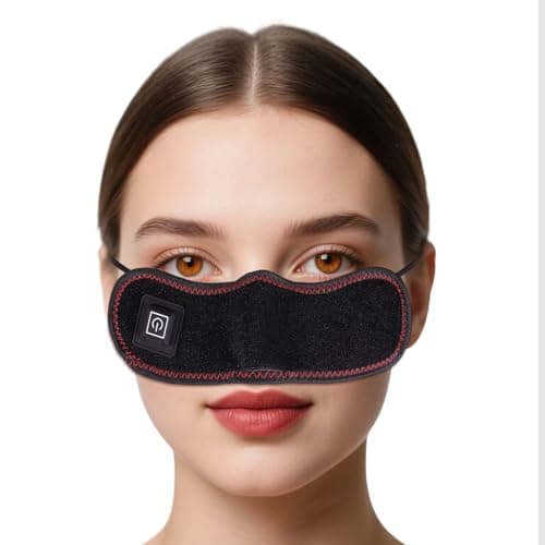 Wireless Heated Nasal Mask for Dry Air & AC Environments, 16 Red Light Beads, 3 Heat Levels, USB Rechargeable, Portable Nose Cover for Travel & Daily Comfort - Image 1