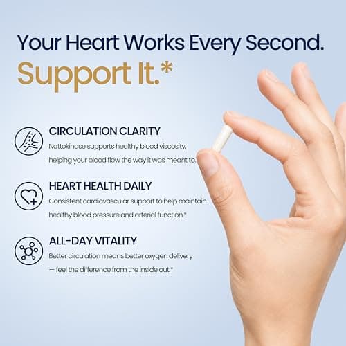 Joyung Nattokinase 8000FU - Cardiovascular & Blood Circulation Support Supplement - Includes Black Currant & CoQ10 for Heart Health & Vitality - Thumbnail 4