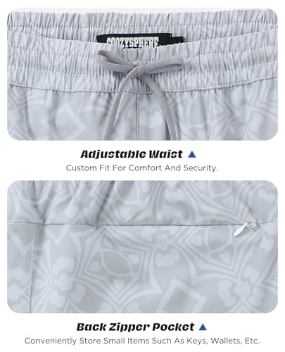 CoozySphere Mens 2 in 1 Running Shorts with Liner, Quick Dry Workout Training Gym Athletic Sport Shorts with Pockets 5" M - Thumbnail 4