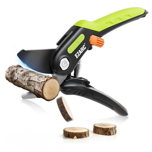EZARC Garden Pruning Shears, Bypass Hand Pruner 1 Inch Cut Capacity, Garden Clippers Hand Tools for Cutting Flowers, Trimming Plants, Picking Fruits, 1 Pack