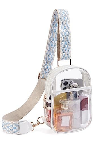 Telena Clear Bag for Stadium Events Women's Clear Purses for Women Stadium Crossbody Bag - Image 1