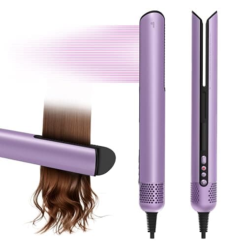 Hair Dryer Air Straightener Non-Movable Clamp Flat Iron No Heated Plates No Damage No Hand-Feeding Automatic Draws Hair Straighteners 2 in 1 Dry & Straight Styling Blower Tool for Women 1A to 2A Hair - Image 1