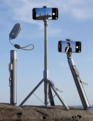 LISEN [0.01s-Open] Phone Tripod for iPhone, 67" Selfie Stick Tripod with Remote, Extendable Cell Phone Tripod Stand, Perfect for Travel Video Recording Live Stream Vlog for iPhone 17 Pro Max & Android - Image 1