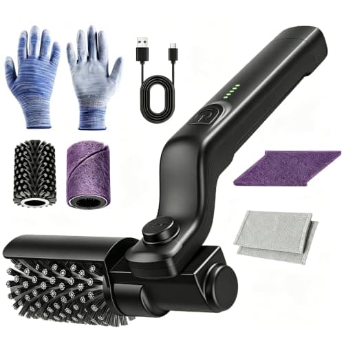 Electric Grill Brush Rechargeable,3 Powerful Speed BBQ Grill Brush for Outdoor Grill,180° Adjustable, Stainless Steel Rotary Brush Head, Auto Grill Cleaning Brush Electric BBQ Grill Brush for Outdoor