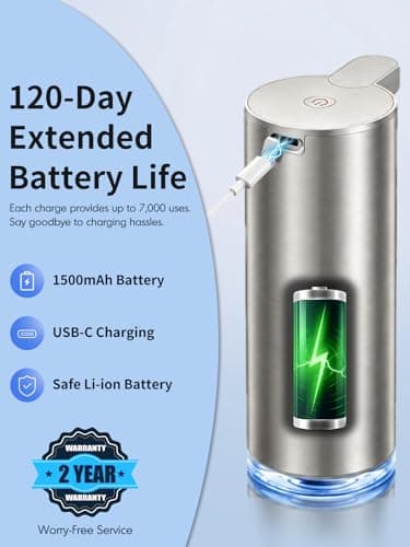 Automatic Soap Dispenser Touchless Foaming: Stainless Steel Free Touch - Thumbnail 5