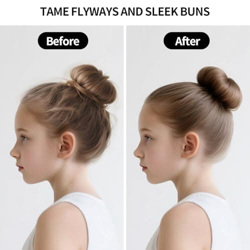 SWEET VIEW Hair Wax Stick & Slick Back Hair Brush for Tame Flyaways, Frizz, Sleek Ponytails, Buns | Pomade/Balm/Gel Stick for Woman, Styling Accessories for Girls - Thumbnail 2