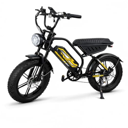 TltZeen Moped Style Electric Bike for Adults-20 x 4.0 Fat Tire Ebike, Peak 1000W Motor, NFC & Password Unlock, Long Seat, 48V 18.2Ah Battery, Up to 28 MPH, UL 2849 Certified