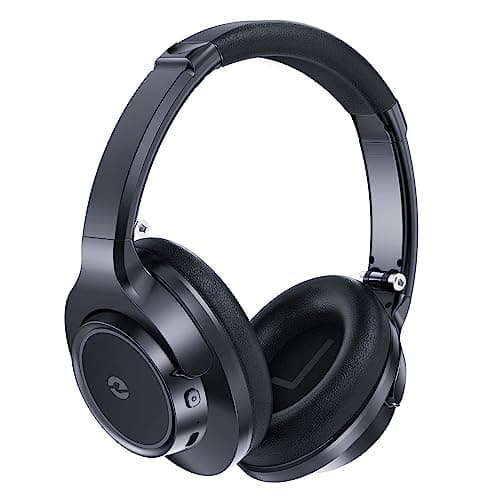 Wireless Headphones Over Ear, 70H Playtime Headphone Wireless Bluetooth 5.1,3EQ Modes & HiFi Stereo Bluetooth Headset with Deep Bass, Foldable Lightweight Headphones with Microphone for Travel/Work - Image 1