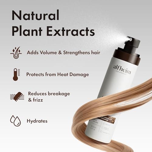 ALFHEIM Coffee+ Thickening Leave-in Spray for Fine & Thinning Hair with Caffeine, Biotin & Arabica Coffee Oil – Strengthening, Volumizing & Heat-Protecting Formula – Sulfate-Free – 5.4 oz / 160 ml - Thumbnail 5