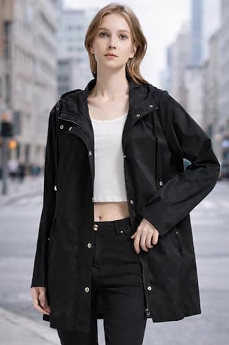 Orolay RainJacket for Women Waterproof with Hood Trech Coat for Women Lightweight Raincoats Packable Windbreaker - Thumbnail 3