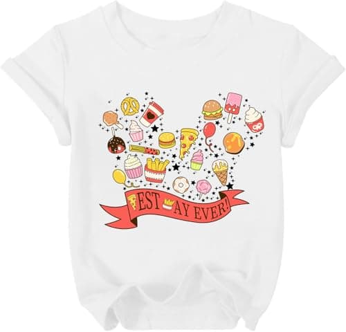 Magic Kingdom Shirt for Kids Best Day Ever Shirts Colorful Snacks Graphic T-Shirt Toddler Baby Foodie Tee Tops - Image 1