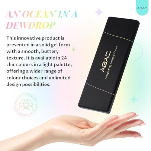 ABAC Solid Jelly Gel Polish Kit 24 Colors Hema Free w/Dual Brush - Transparent Vibrant Rainbow Hues,Non-Toxic Sheer Gel Polish Set for Summer Nails,Salon & Home Manicure - Thumbnail 6
