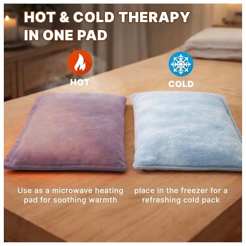 Microwavable Heating Pad for Period Cramps, Heating pad–Machine Washable Cover-Heating Pad, Portable Menstrual Microwave Heating Pad- Unscented (Pink Pillow) - Thumbnail 3