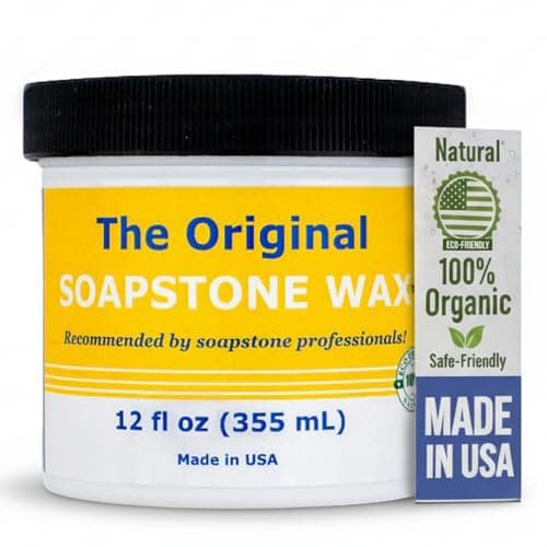 The Original Soapstone Wax | Food-Safe Natural Wax for Soapstone Countertops – Enhances & Darkens Stone, Long-Lasting Protection (12oz) - Image 1