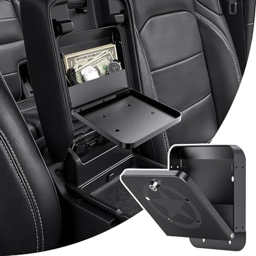 DIAMOOKY Metal Center Console Hidden Organizer for Jeep Wrangler JL JLU 4xe 2018-2026 & Gladiator JT 2020-2023 2024 2025 2026 Accessories Armrest Hidden Center Console Storage Box W/Keys, Star
