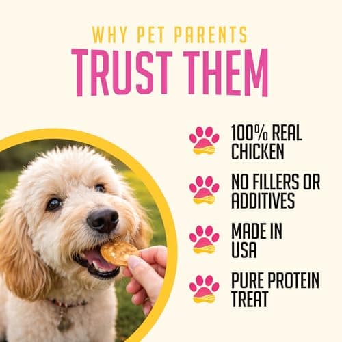 SitStay Chicken Chips Dog Treats - Travel Packs, Single Ingredient Dog Treat, Chicken Chips for Dogs for Training, Rewards and Sensitive Stomachs - Made in USA - 3 Bags - 5 Chips Each - Thumbnail 5