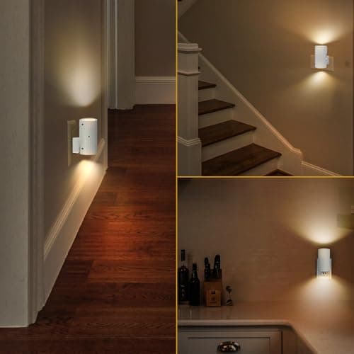 WSKVEZZA Night Light, Led Night Lights Plug into Wall, Sensor Dusk to Dawn, 0-100 LM Dimmable Night Lights, 3000K Soft White for Bathroom Bedroom Kitchen Toilet Hallway Stairway, 2 Pack - Thumbnail 6