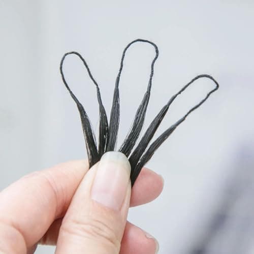 YWIGS Pre-Separated Human Crochet Hair for Miracle Knots 50 Strands 14" NC - Thumbnail 6