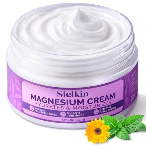 Sielkin Magnesium Body Lotion with Arnica & Centella – Fast-Absorbing Moisturizing Cream for Night Routine & Daily Comfort, Lightweight Body Butter for Legs, Arms & Feet, 4 oz - Image 1