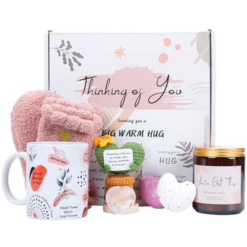 Thinking of You Gifts for Women - Get Well Care Package Gift Baskets After Surgery - Sending Hug Comfort Encouragement for Sick Loss Tough Time - Image 1