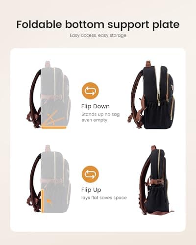 LOVEVOOK Laptop Backpack for Women, 15.6 Inch Travel Backpack with Giant Tumbler Holder Pocket, Multi-Pocket College School Bookbag Purse, Water-Resistant Work Daypack for Teacher Nurse - Thumbnail 5