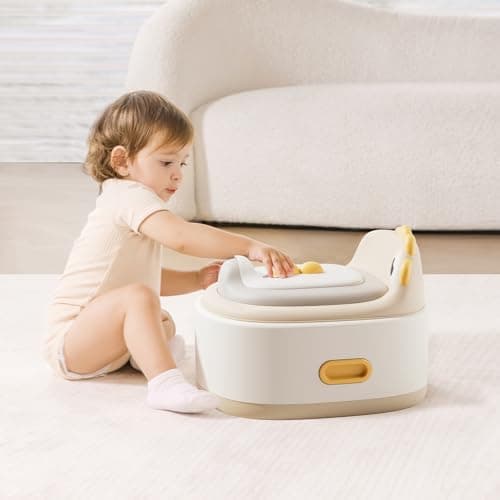 Toddler Toilet Potty Chair for Toddlers 1-7, Kids Potty Training Seat, 3-in-1 Potty Chair for kids Portable Removable Seat with Sturdy Step Stool, Standalone Potty Chair for Toddlers - Thumbnail 5