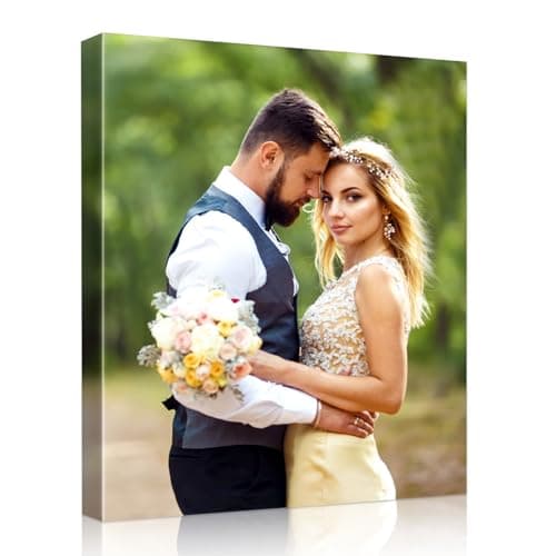 Custom Canvas Prints with Your Photos Personalized Photo to Canvas Wall Art Customized Canvas Picture, Customized Gift for Mom/Dad/Men/Women, Gift Ideal For Home Decor Keepsakes,24x24in - Image 1