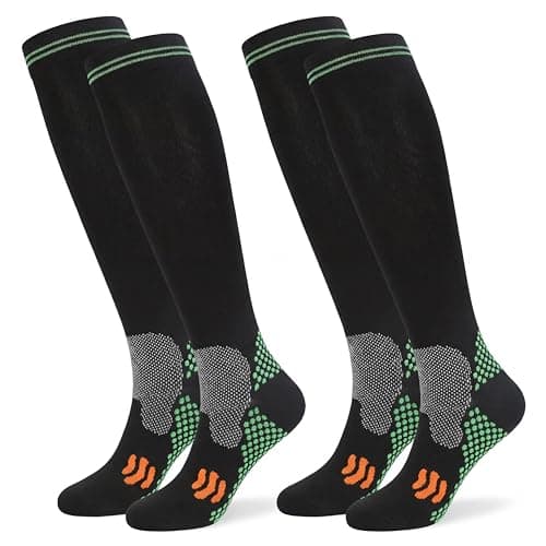 Compression Socks (20-30mmHg) for Men & Women – Best Compression Socks for All Day Wear, Better Blood Flow, Swelling! (L/XL, Black) - Image 1