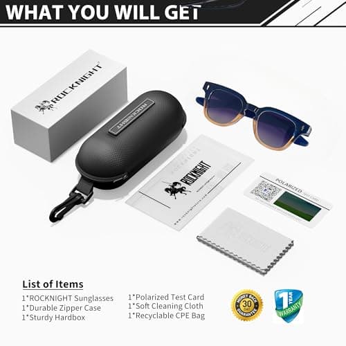 ROCKNIGHT HD UV400 Polarized Sunglasses Women Polarized UV Protection Unbreakable Comfortable Flat Green Lens Outdoor Walking Beach Sunglasses - Thumbnail 5