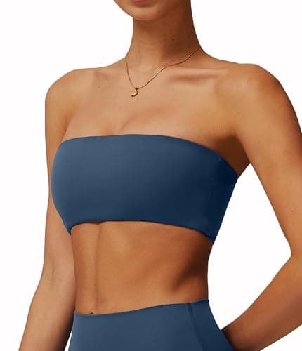 Comper Women's Strapless Bras Wireless Tube Top Comfortable Stretchy Padded Bandeau Bra Casual Bralette Everyday Bra - Image 1