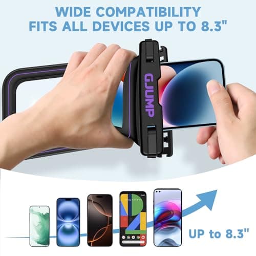GJUMP Waterproof Phone Pouch Floating, 2 Pack IP68 Dry Bag Cell Phone Case - Thumbnail 4