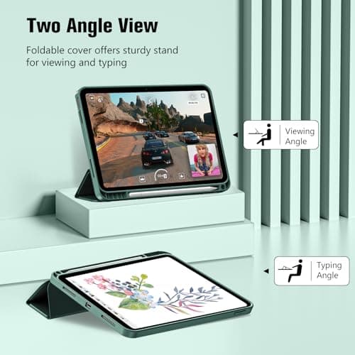 ProCase for iPad (A16) 11th Gen 11 inch 2025/10th Generation 10.9 inch 2022 Case with Pencil Holder, Full Camera Protection Slim Case with Soft TPU Back Cover -Midnight Green - Thumbnail 6