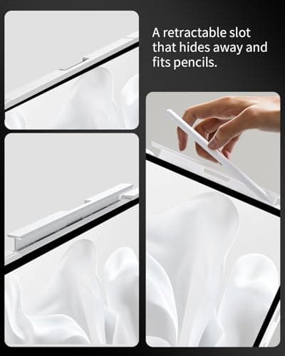 Landcase Keyboard Case for iPad 11th Gen 11 inch 2025(A16) 10th Gen 10.9 inch 2022, Wireless iPad Case with Keyboard Multi-Touch Trackpad, Battery Level Visualization with Pencil Holder, White - Thumbnail 5