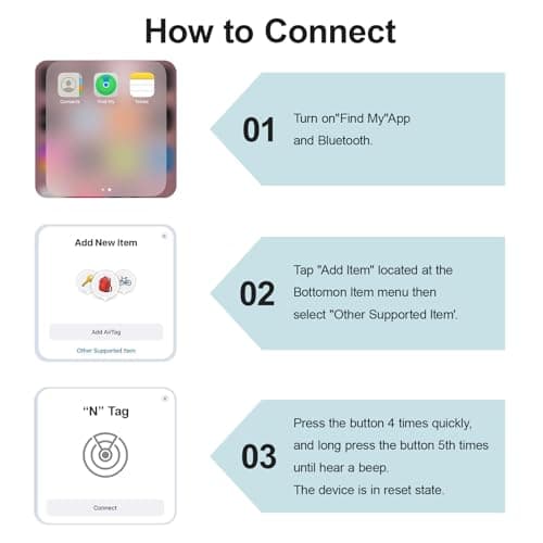 HLSMKJ Bluetooth Tracker-1 Pack, Item Location Tracker, Works with Apple Find My (iOS Only), Help You Track Your Keys, Wallet, Luggage, Backpack, Replaceable Battery, Super Lightweight - Thumbnail 6