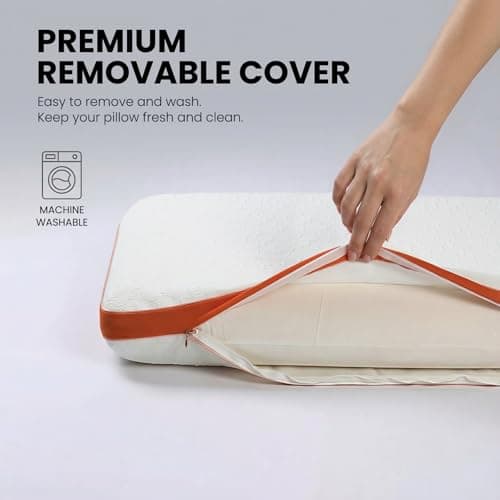 ASRIO 4D Silicone Grid Pillow: Cooling TPE Ergonomic Cervical Support for Neck Pressure Relief, Side & Back Sleepers, Washable (Queen (U.S. Standard), (Bread Pillow)) - Thumbnail 3