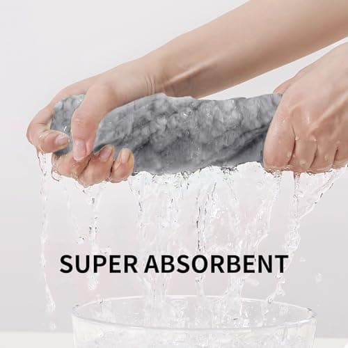 NALIVO Extra Large Bath Towel Sheet-40x80 Inches Oversized,Super Soft,Quick Dry,Microfiber Shower Towels Highly Absorbent,Plush Bathroom Towels for Adults, Premium Quality (Gary, 2PCS) - Thumbnail 6